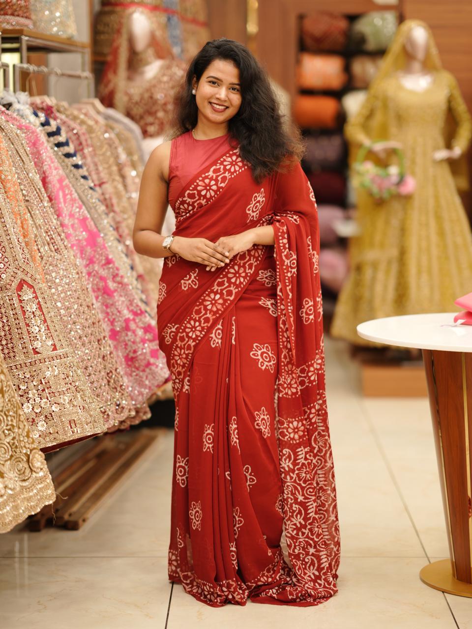 Georgette Saree M1424