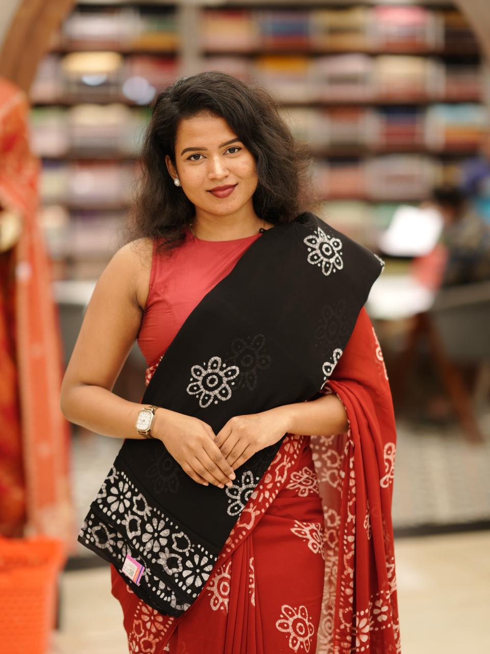 Georgette Saree M1424 - Image 9