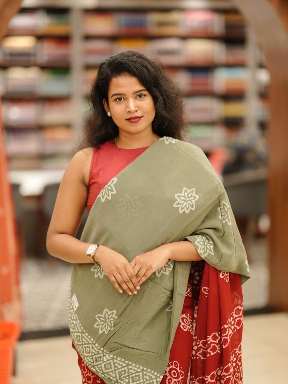 Georgette Saree M1424 - Image 6