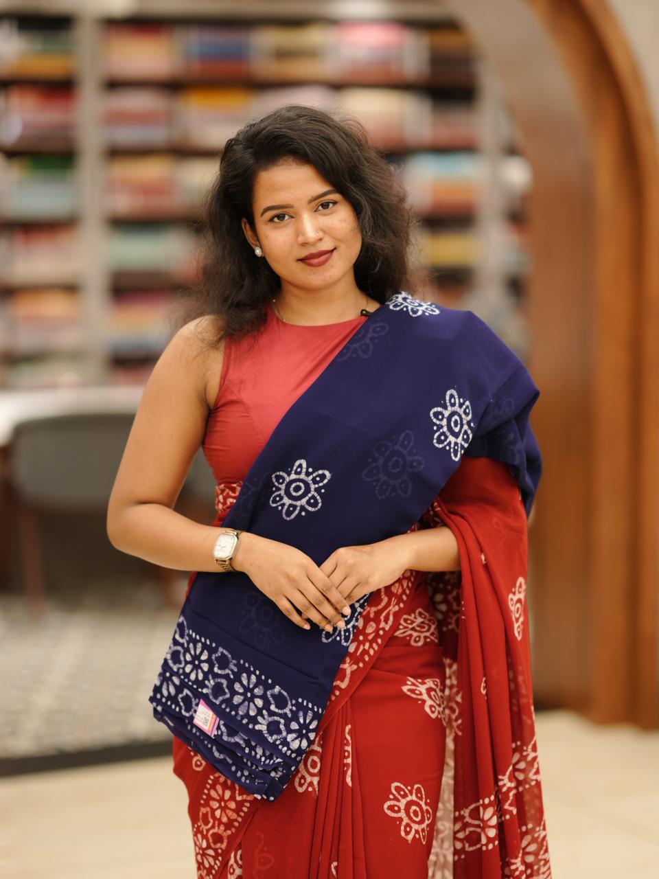 Georgette Saree M1424 - Image 4