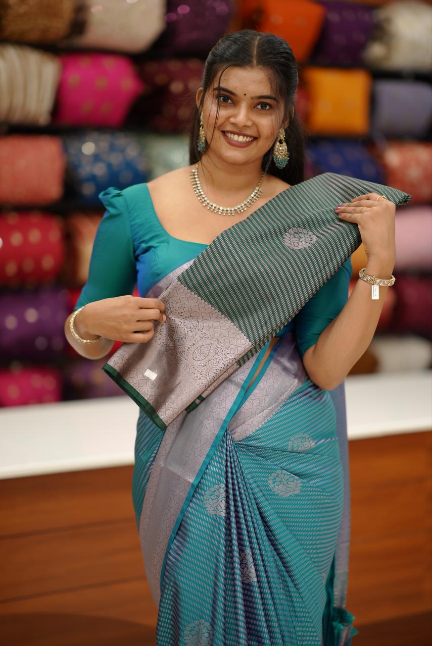 Semi Silk Saree M1452 - Image 2