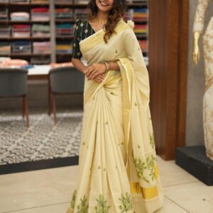 Tissue Fabric Set Saree M1465