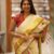 Olive Green With Rose Saree