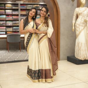 Ajarak Onam Saree M1475