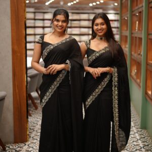 Black Fancy Saree M1502