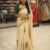 SUNFLOWER SAREE WITH GREEN BLOUSE