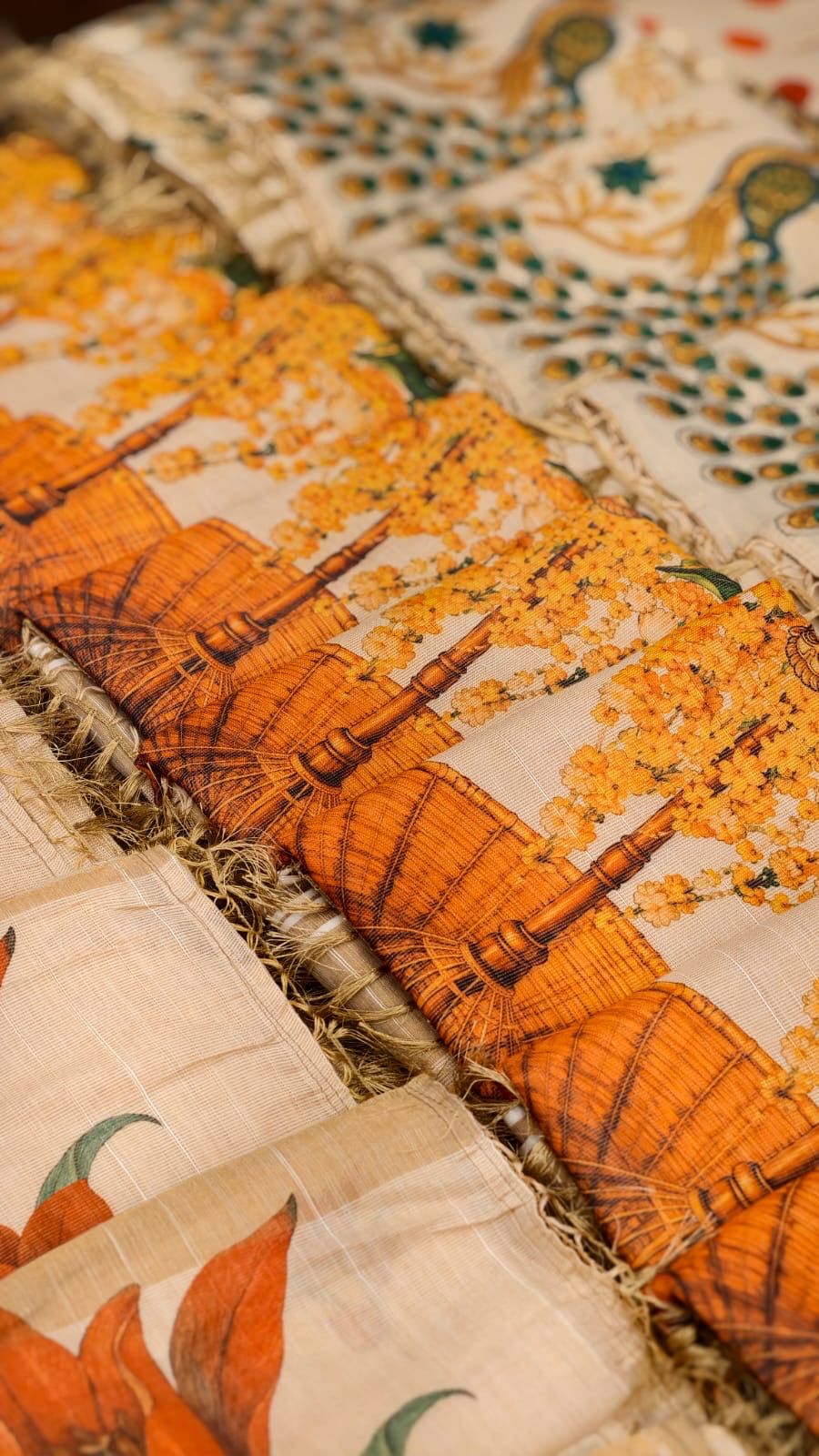 PREMIUM TISSUE PRINTED SAREES M1512 - Image 22