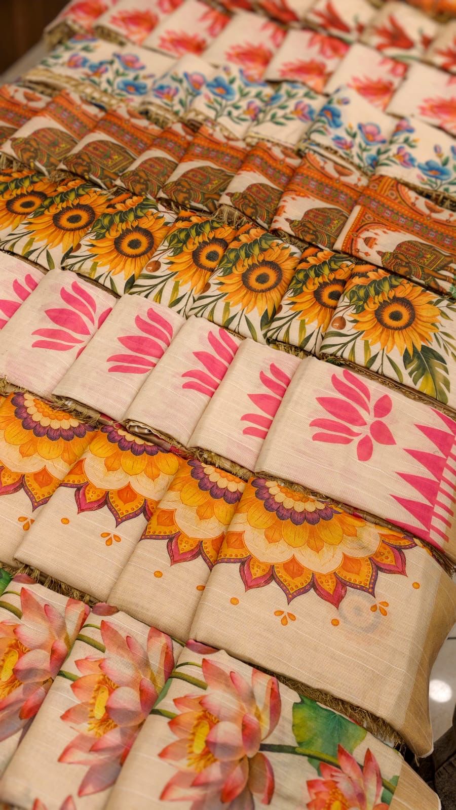 PREMIUM TISSUE PRINTED SAREES M1512 - Image 17