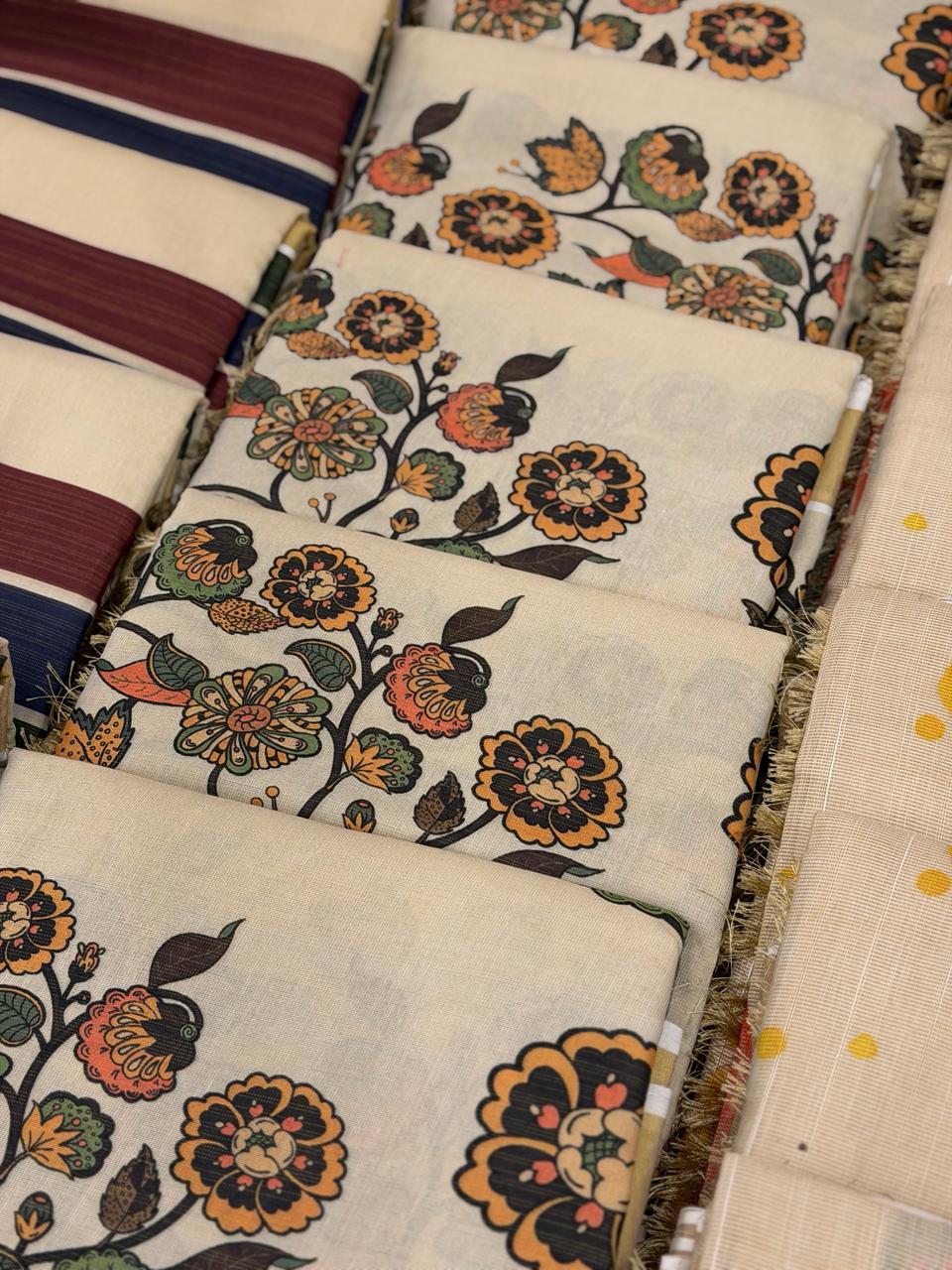 PREMIUM TISSUE PRINTED SAREES M1512 - Image 16