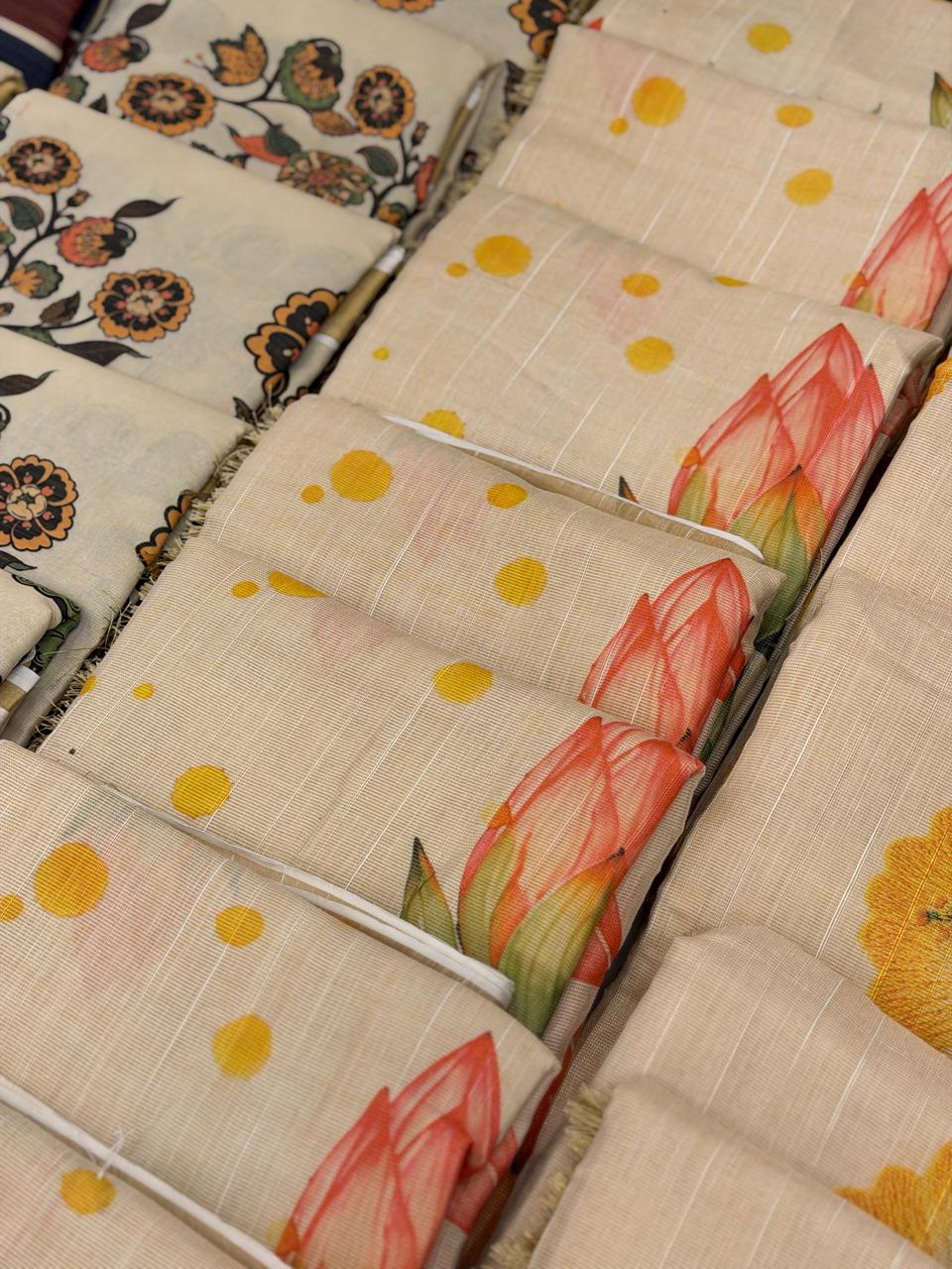 PREMIUM TISSUE PRINTED SAREES M1512 - Image 15