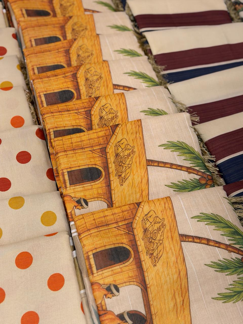PREMIUM TISSUE PRINTED SAREES M1512 - Image 13