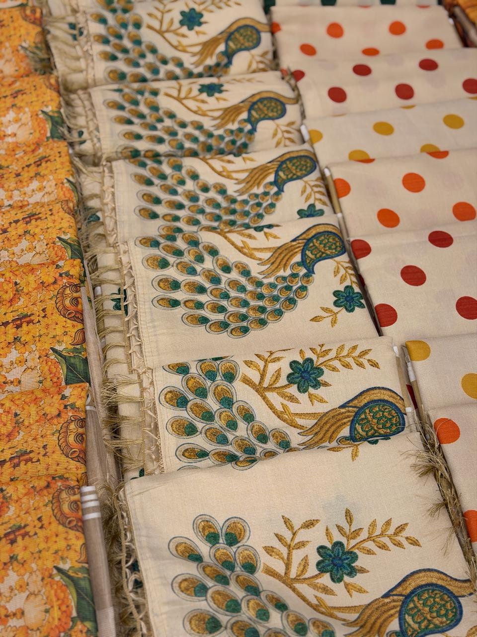 PREMIUM TISSUE PRINTED SAREES M1512 - Image 12