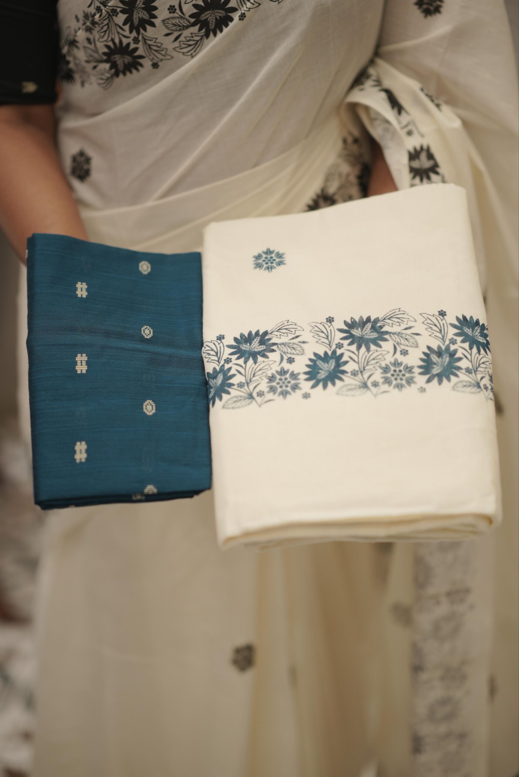 Raw Cotton Onam Set Saree M1521 - Image 7