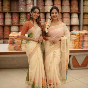 Semi Jute Set Saree M1524