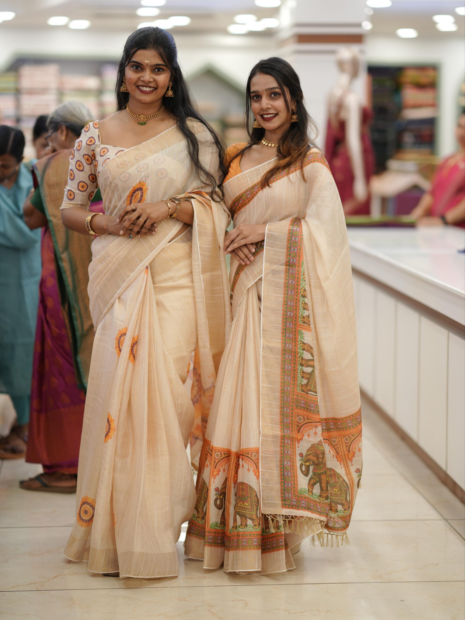Semi Jute Set Saree M1542