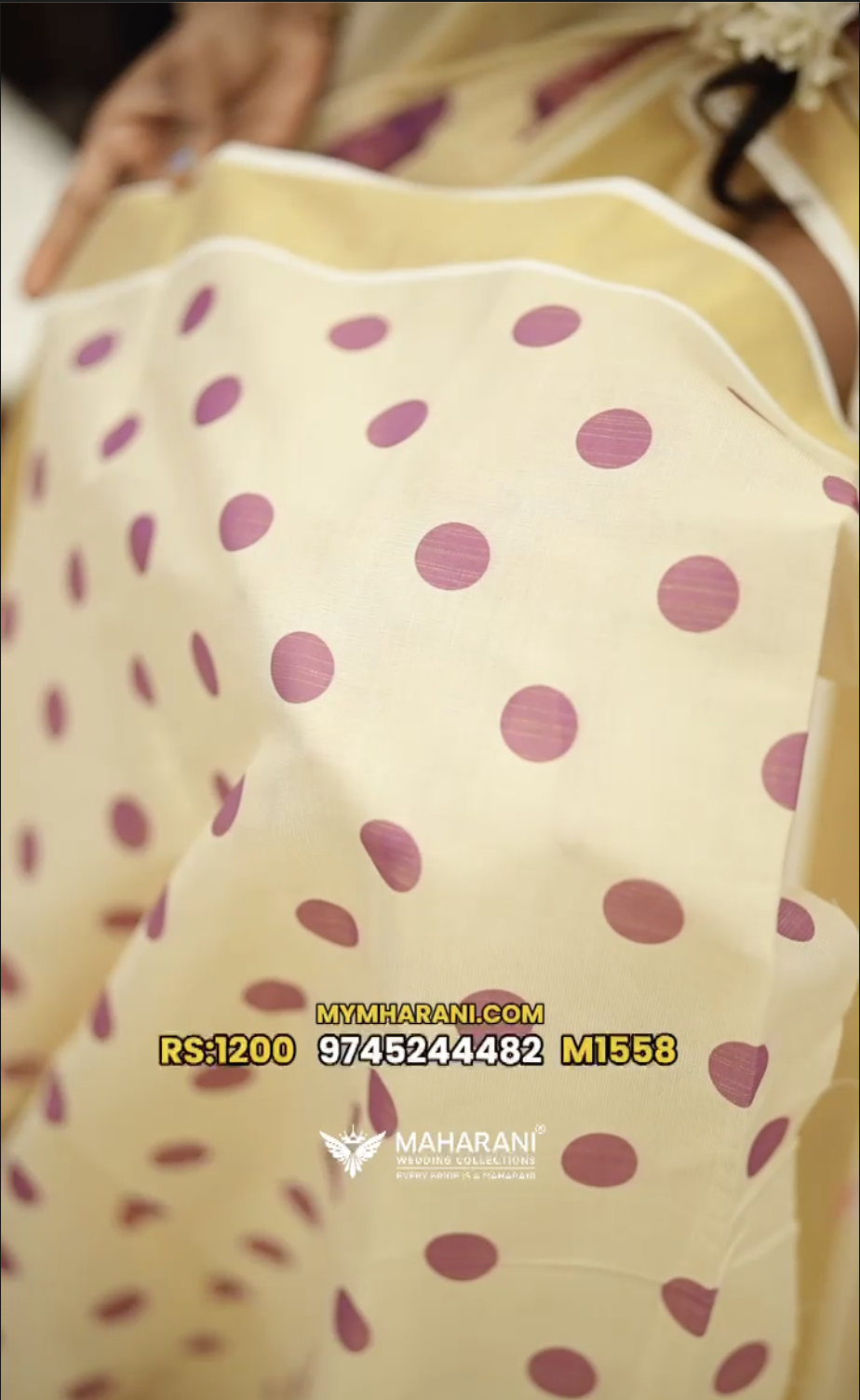 Tissue Printed Set Saree M1558 - Image 3