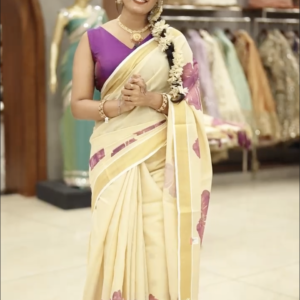 Tissue Printed Set Saree M1558