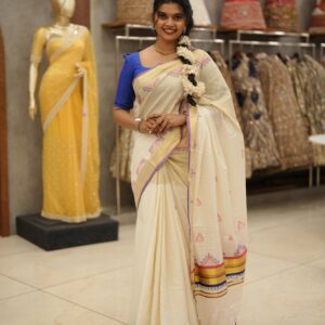 Onam Tissue and cotton Set Saree M1552