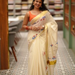 Cotton Fabric Set Saree M1550