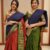 Traditional Dancing Motif Navy blue