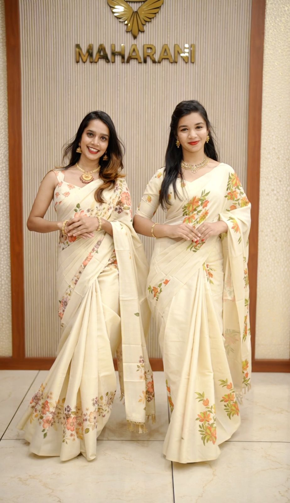 Tissue Floral Saree M1585