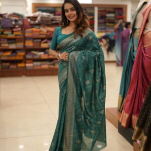 Check Pattern Saree M1578