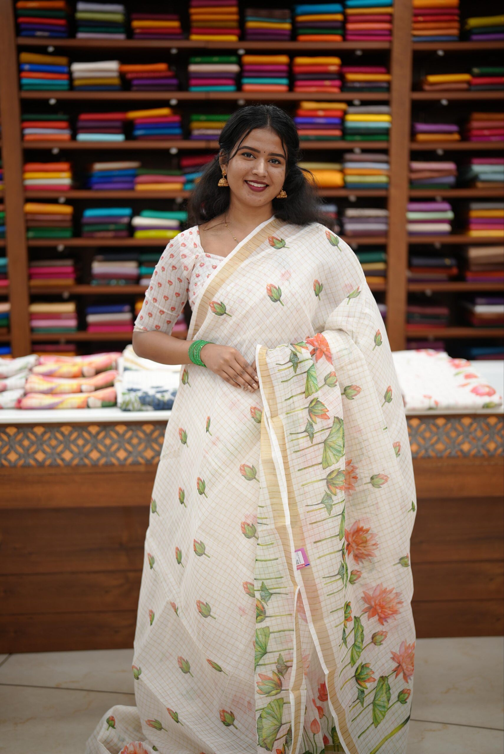 Semi Chanderi M1587 - Image 11