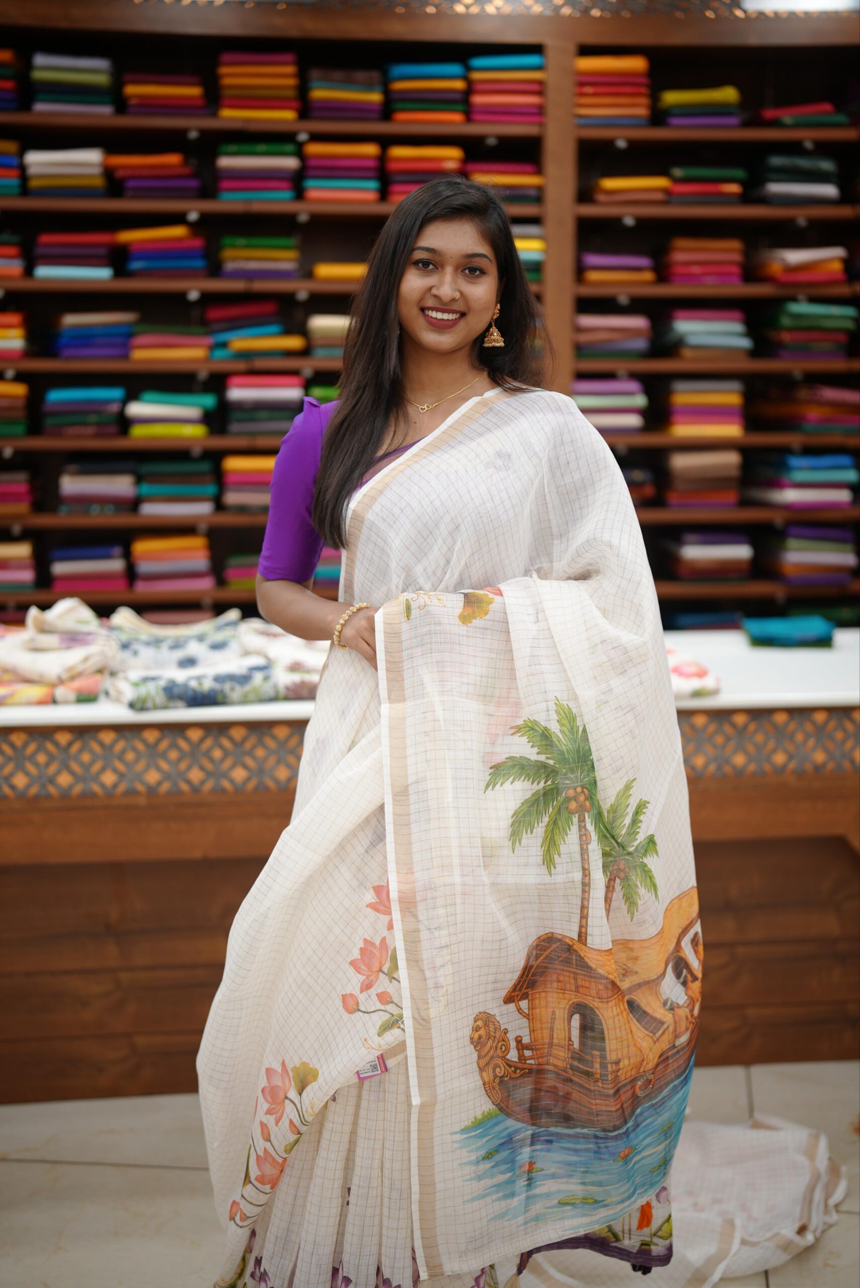 Semi Chanderi M1587 - Image 12
