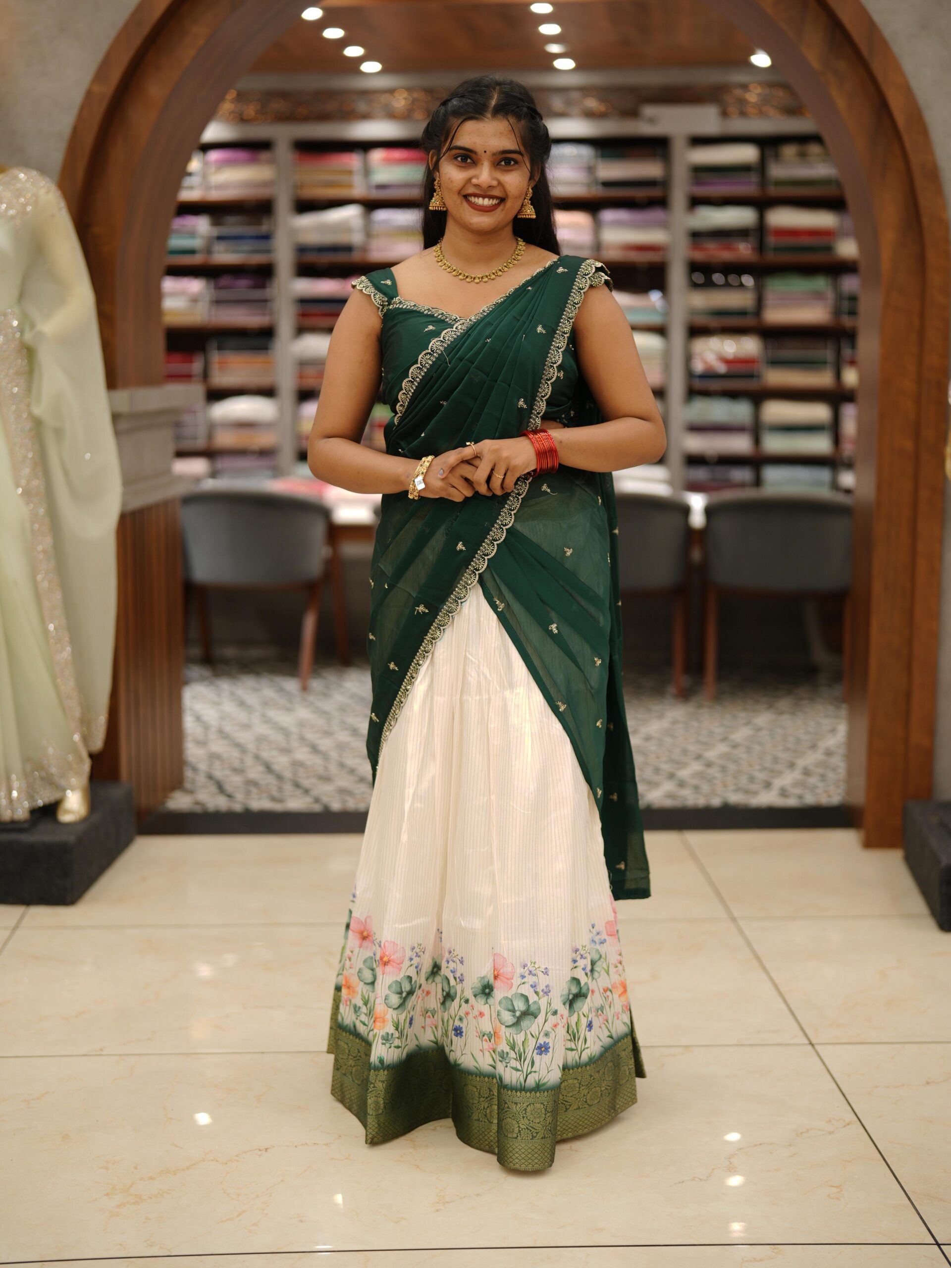 Floral Set Dhavani M1590 - Image 7