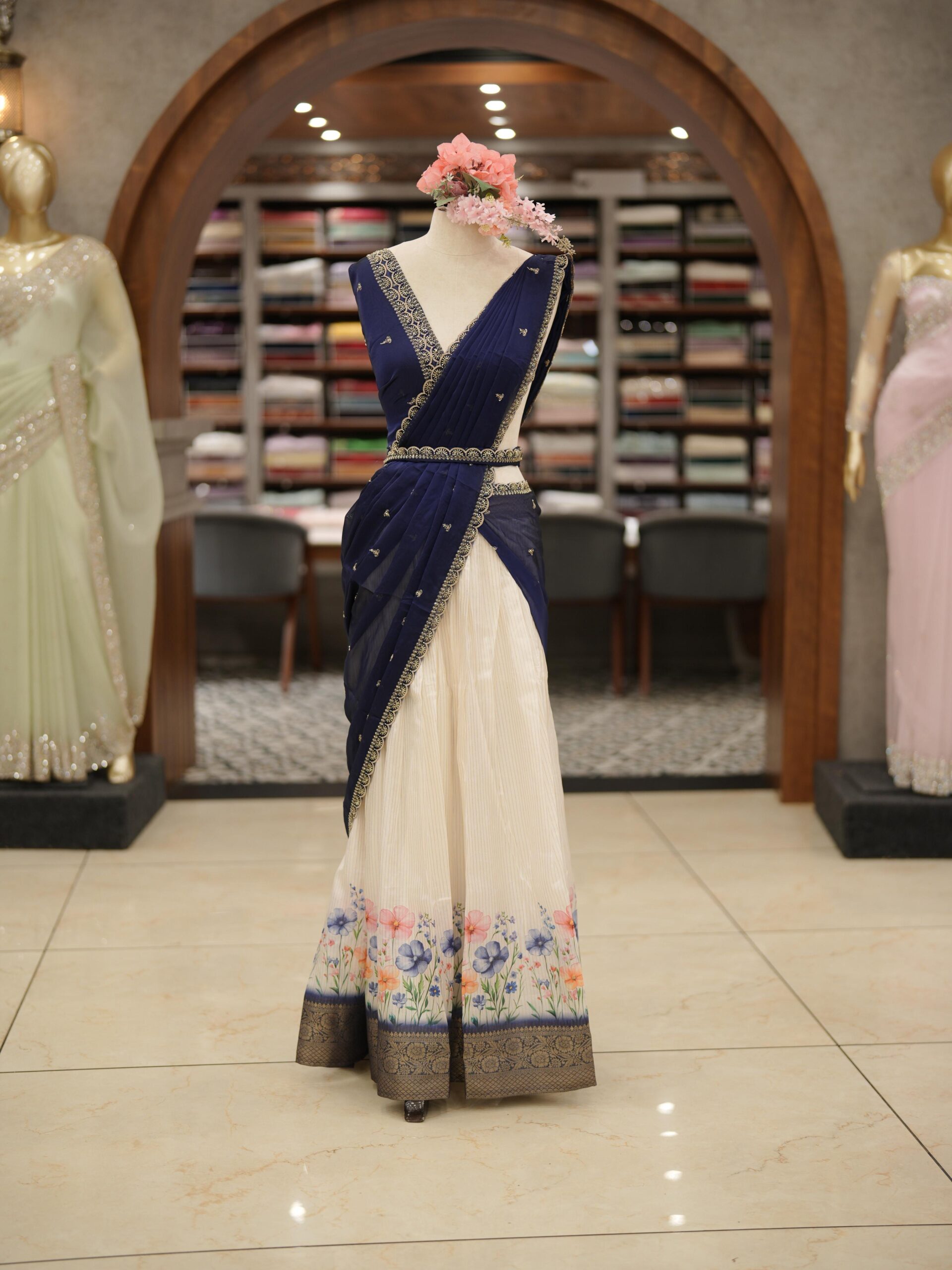Floral Set Dhavani M1590 - Image 8