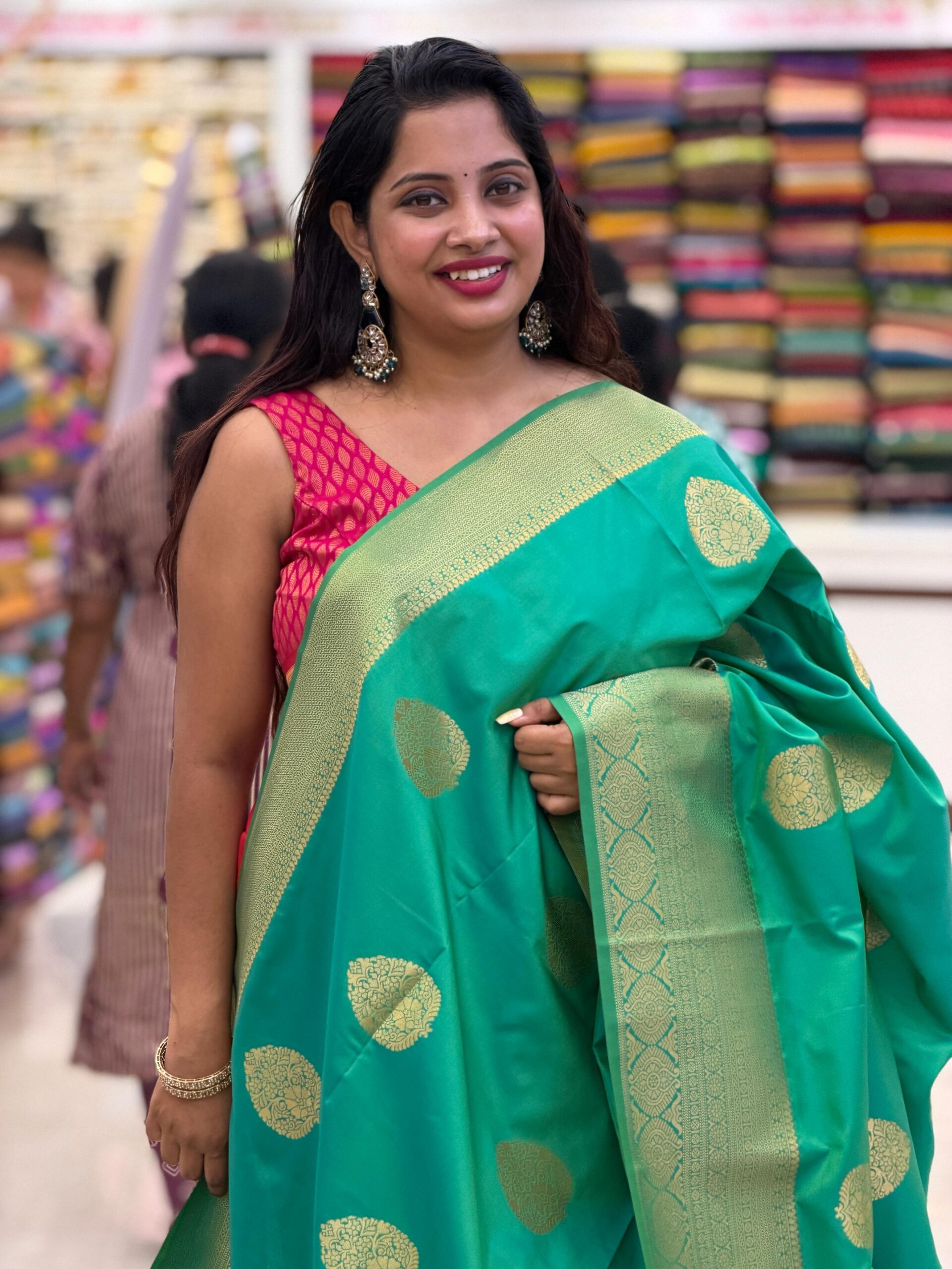 Soft Silk Saree M1600 - Image 3