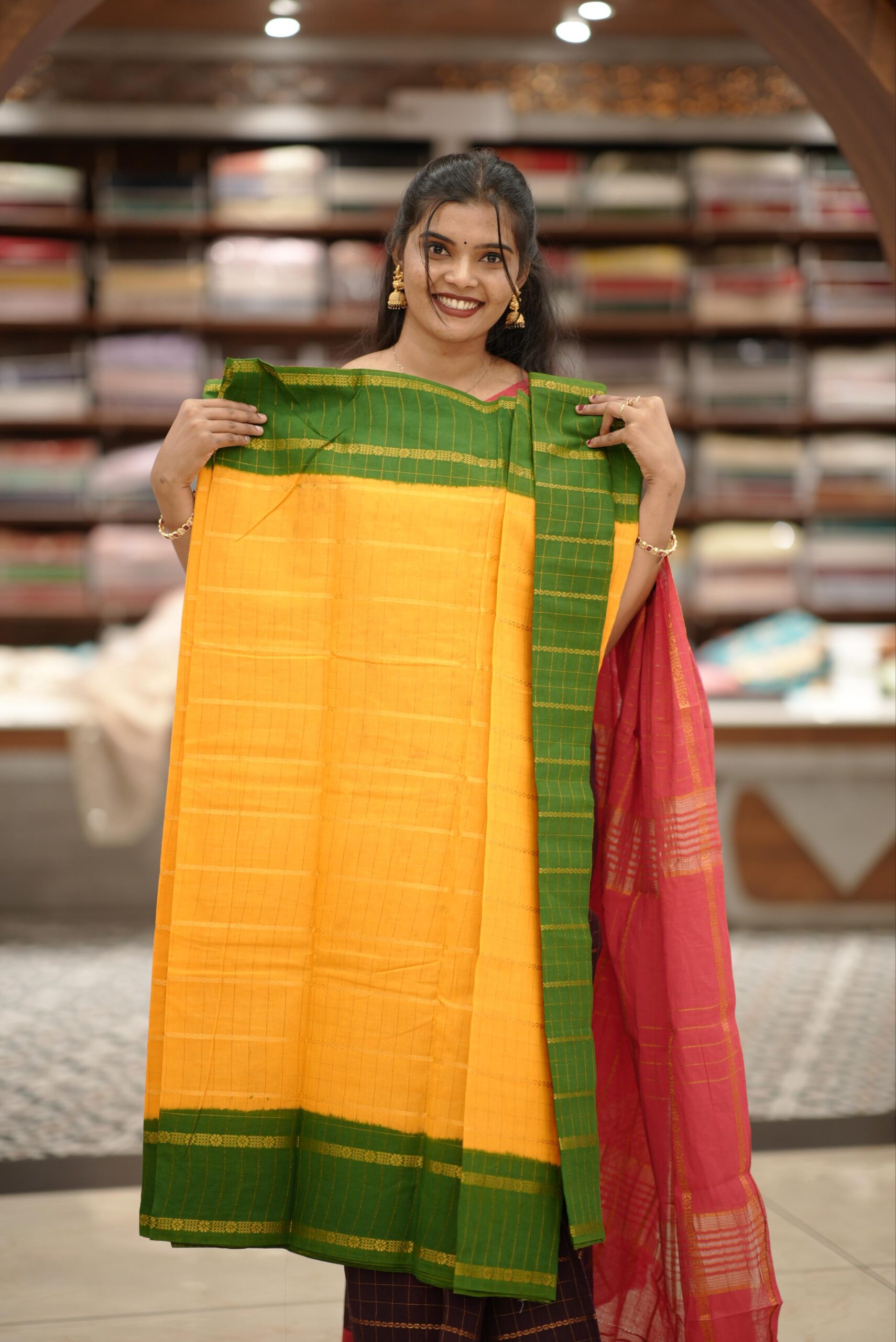 Cotton saree M1629 - Image 4