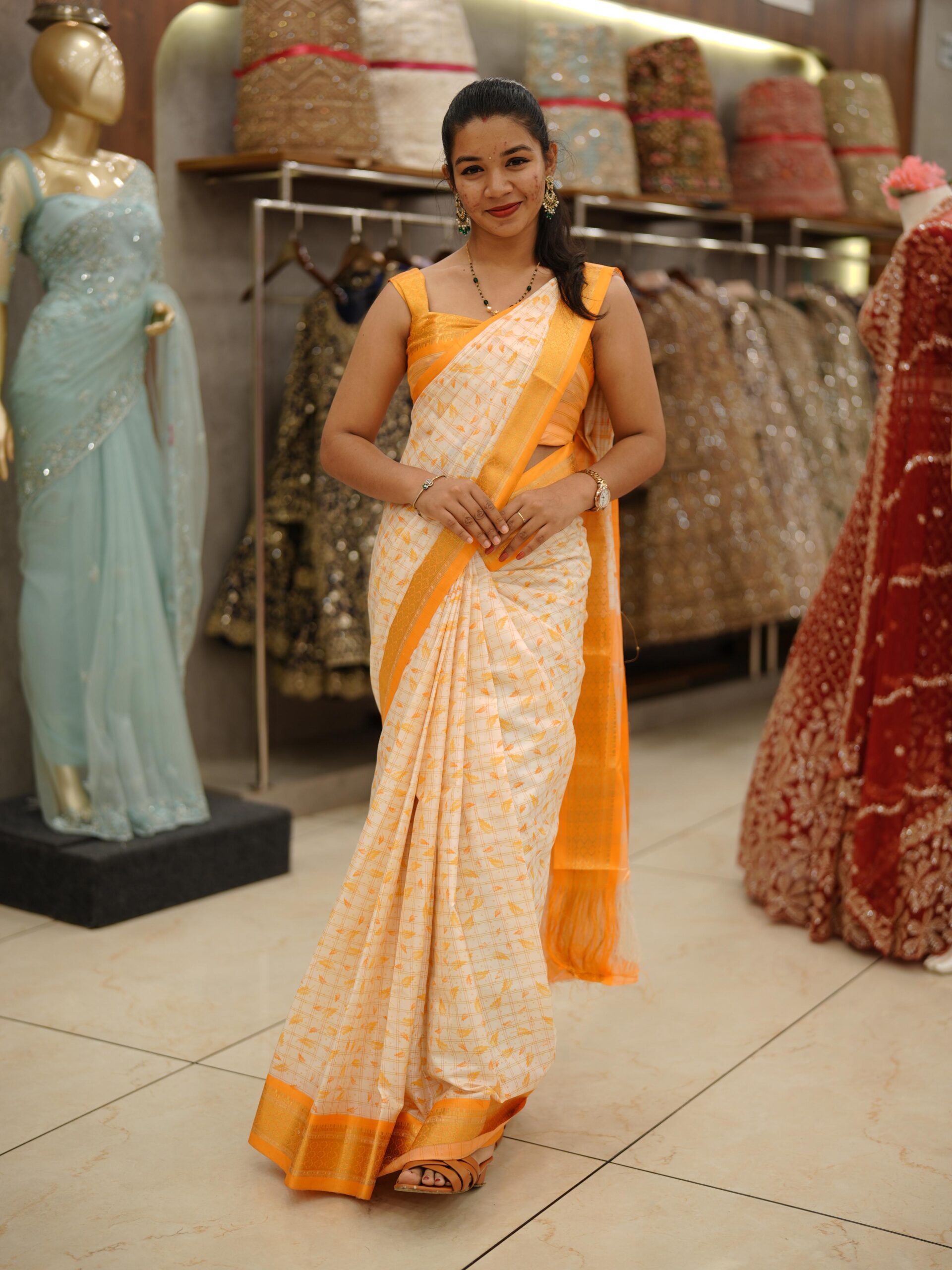 Semi Chanderi M1640