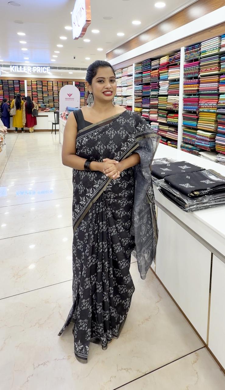 Cotton Fabric Saree M1665