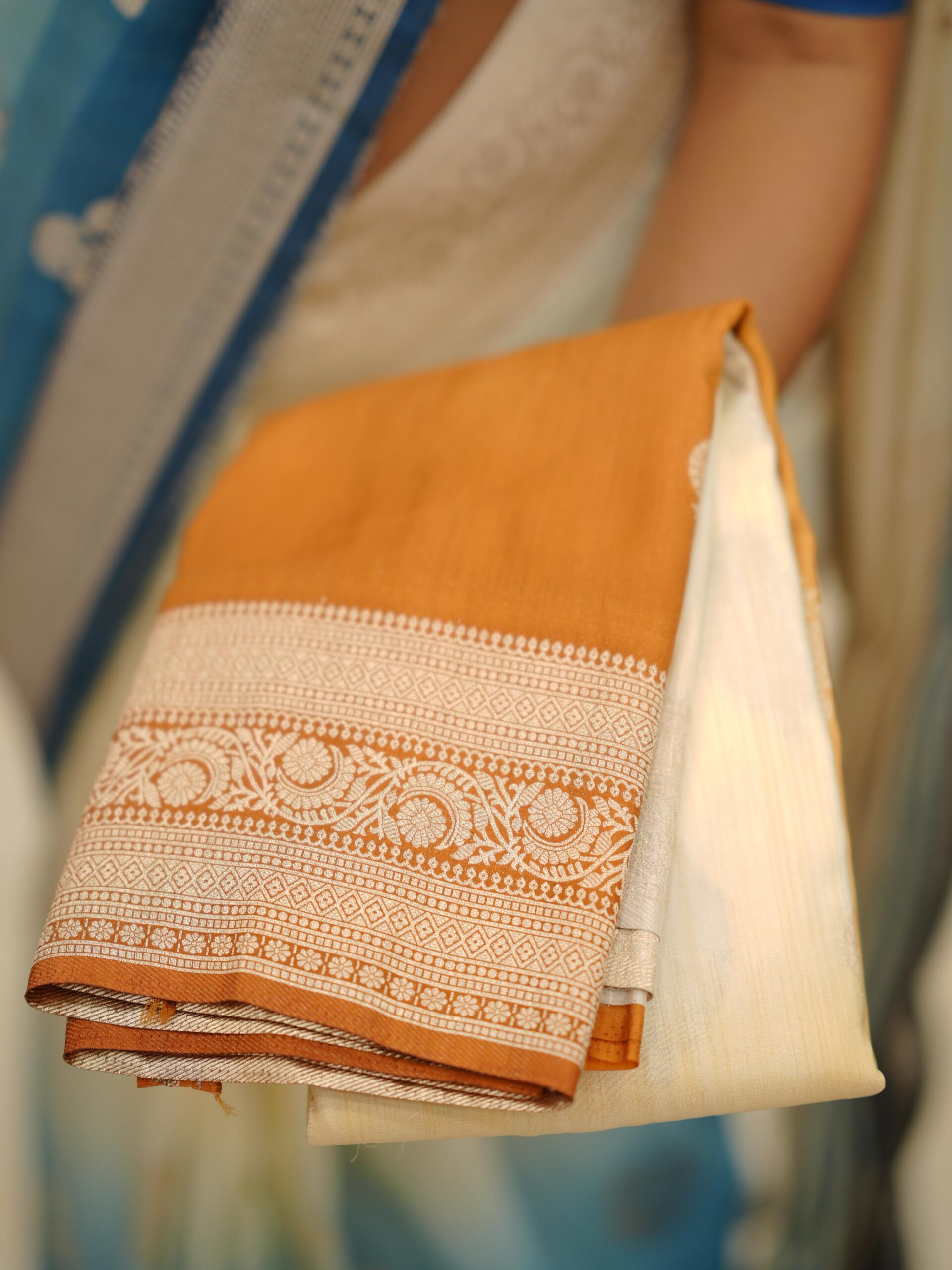 Soft Silk Saree M1680 - Image 6