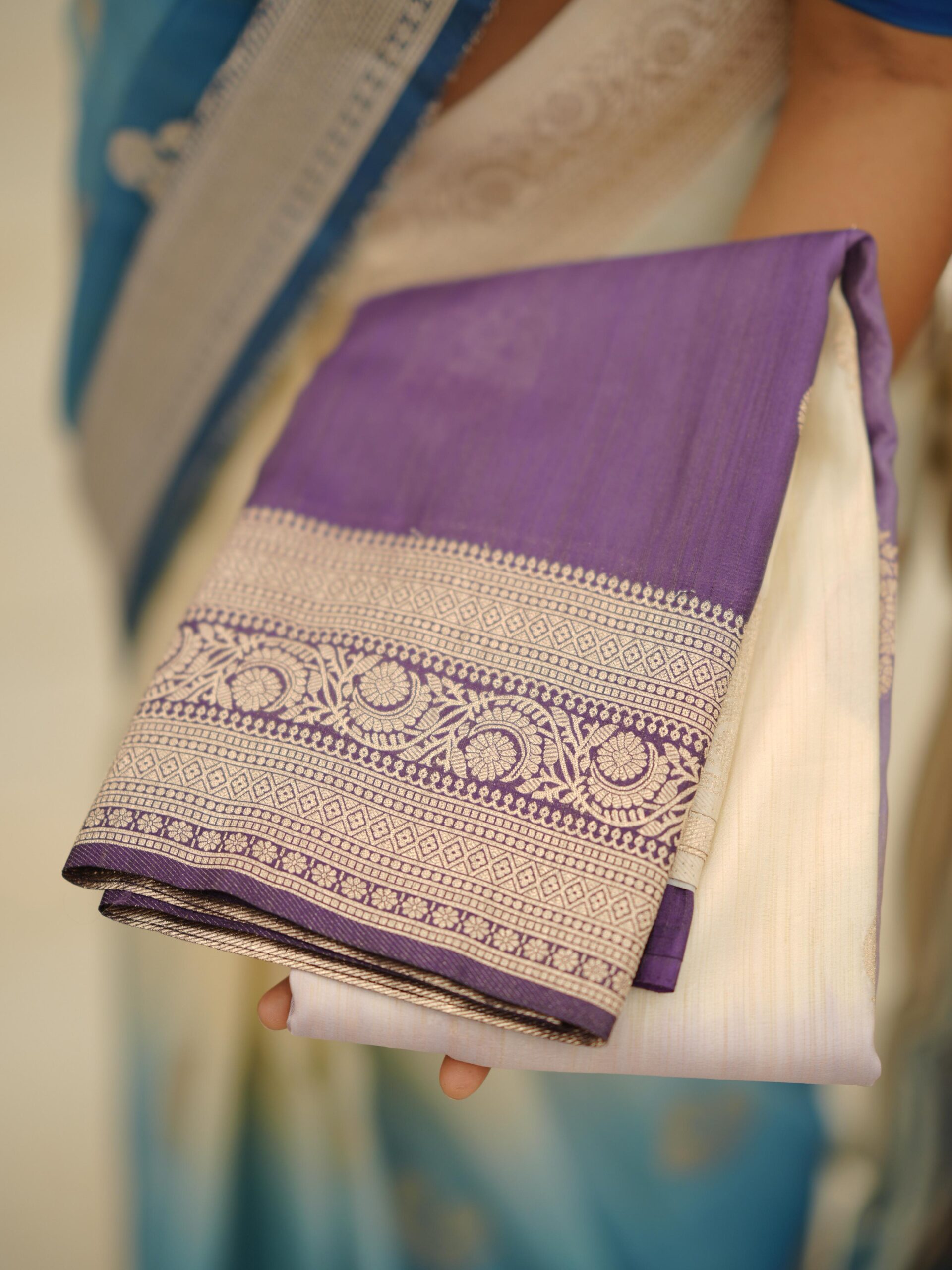 Soft Silk Saree M1680 - Image 3