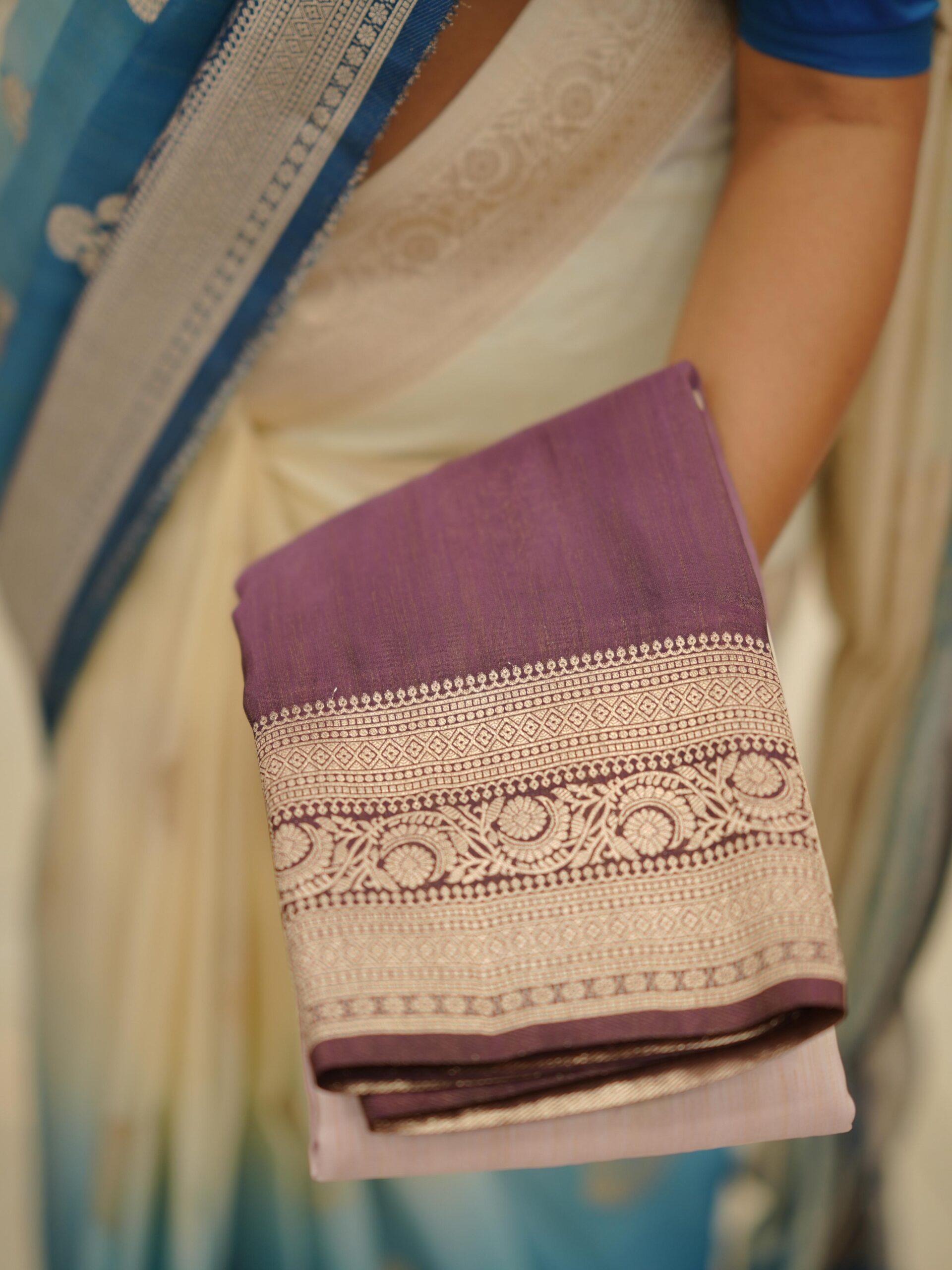 Soft Silk Saree M1680 - Image 5