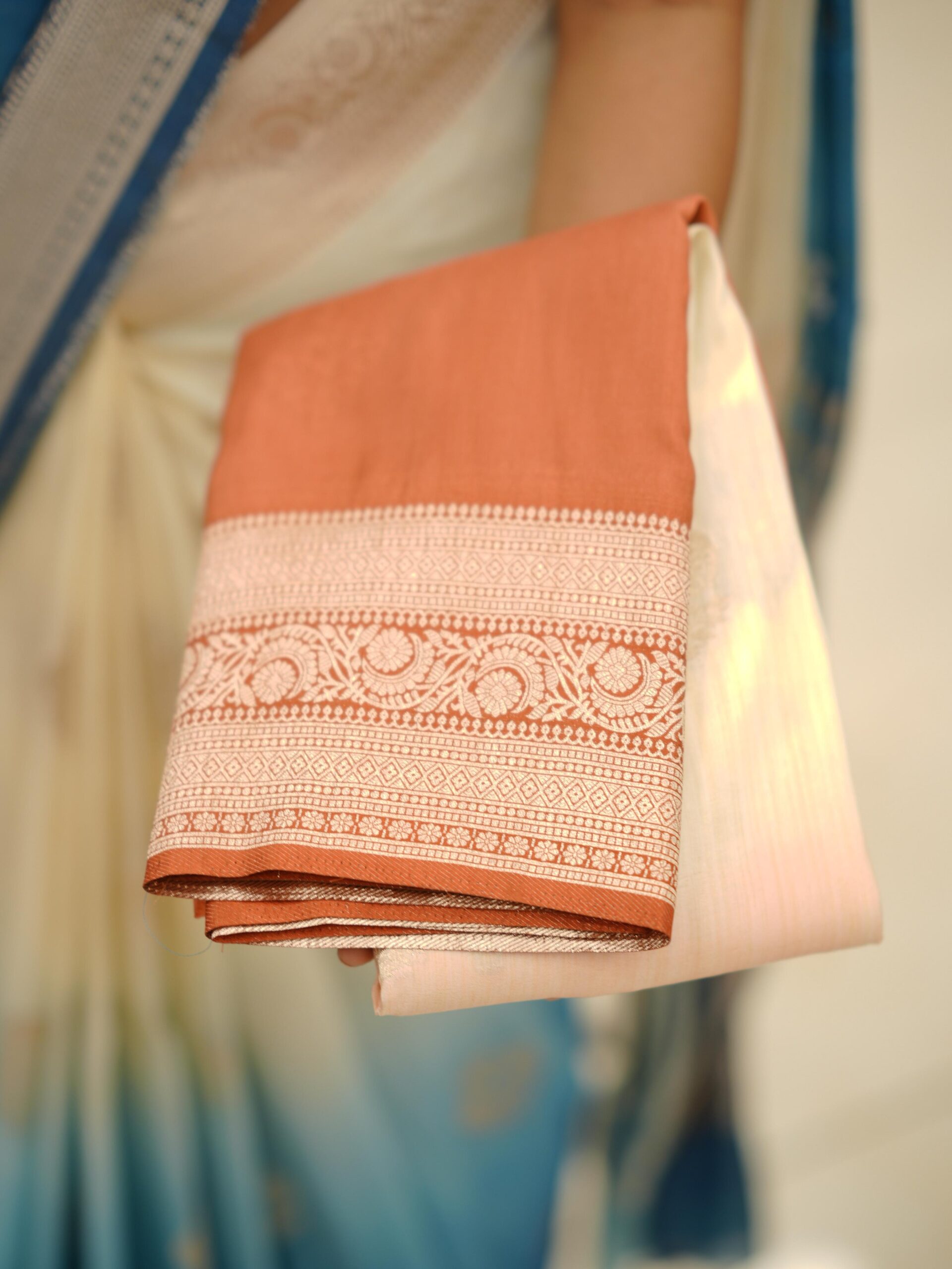 Soft Silk Saree M1680 - Image 4