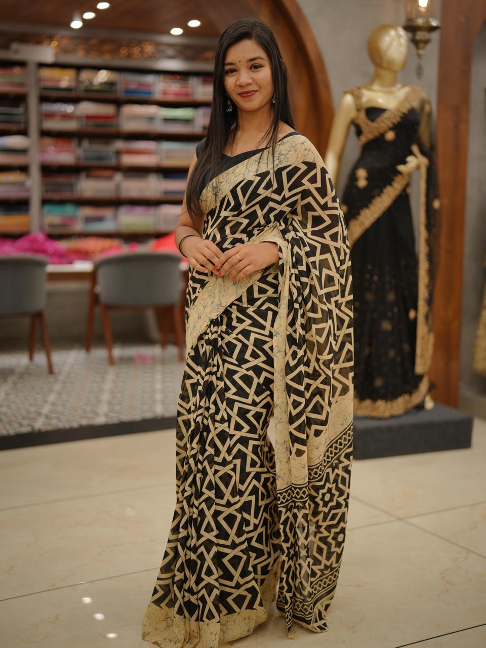 GEORGETTE SAREE M1684
