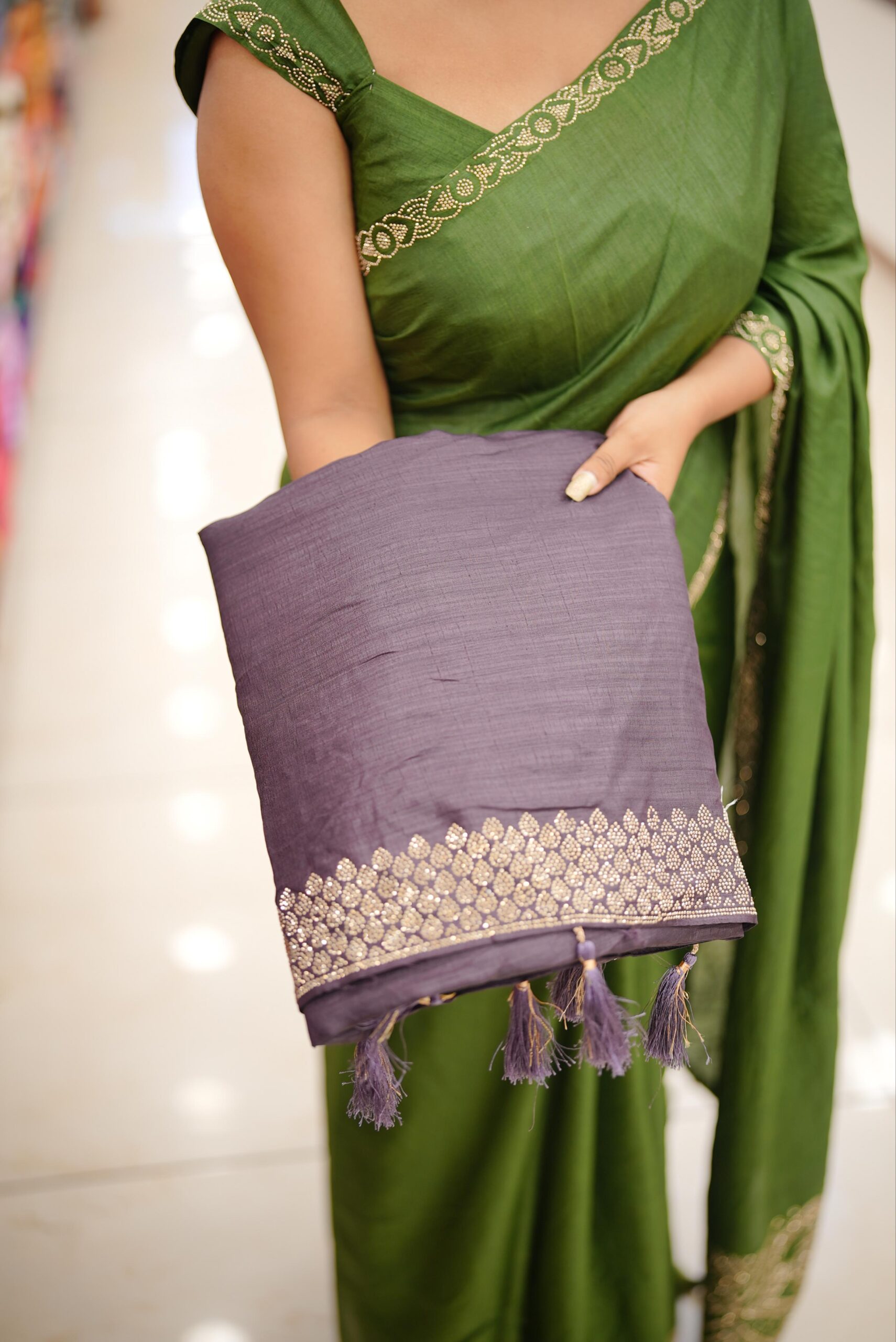 Fancy Saree M1692 - Image 3