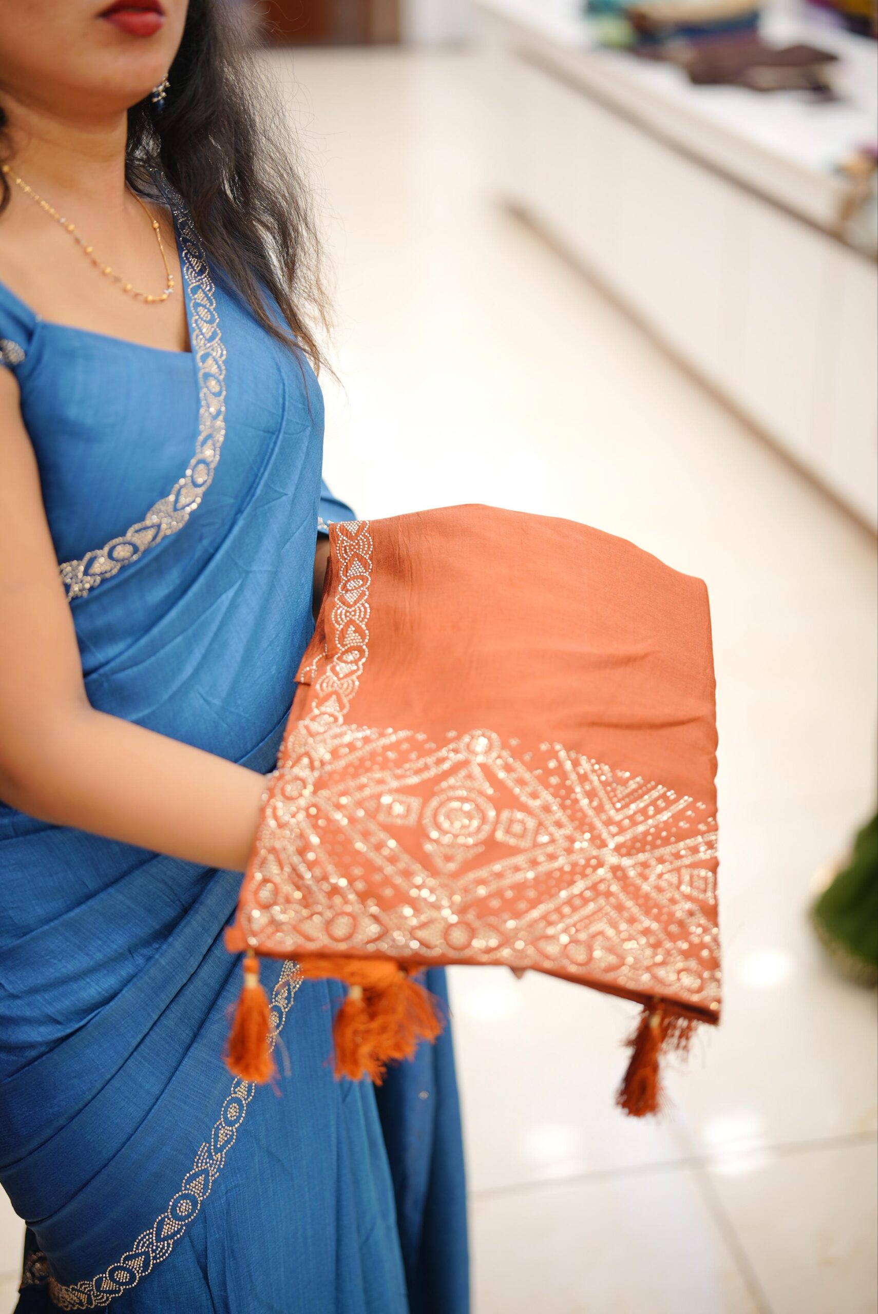 Fancy Saree M1692 - Image 5