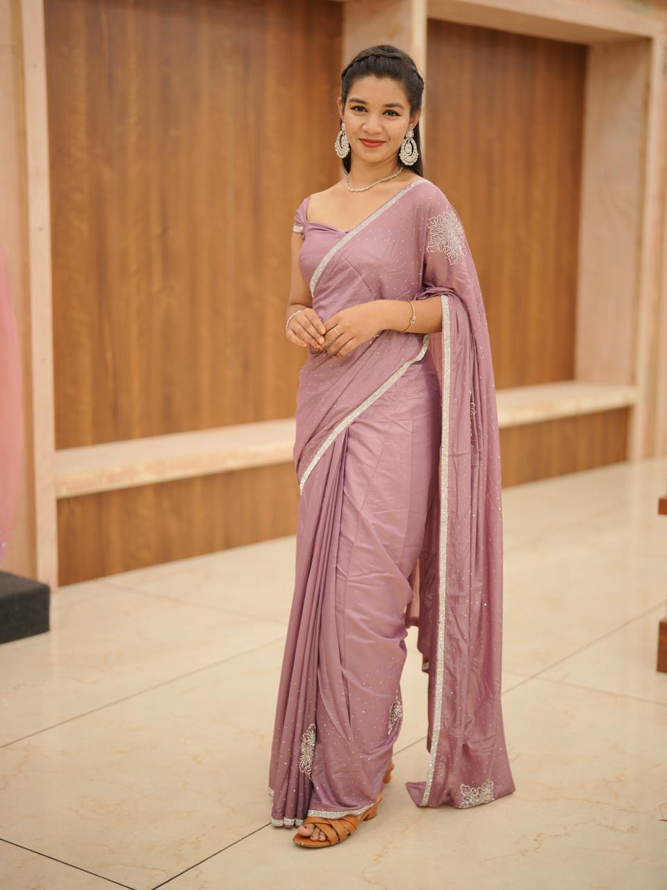 FANCY SAREE READY TO WEAR M1703 - Image 3