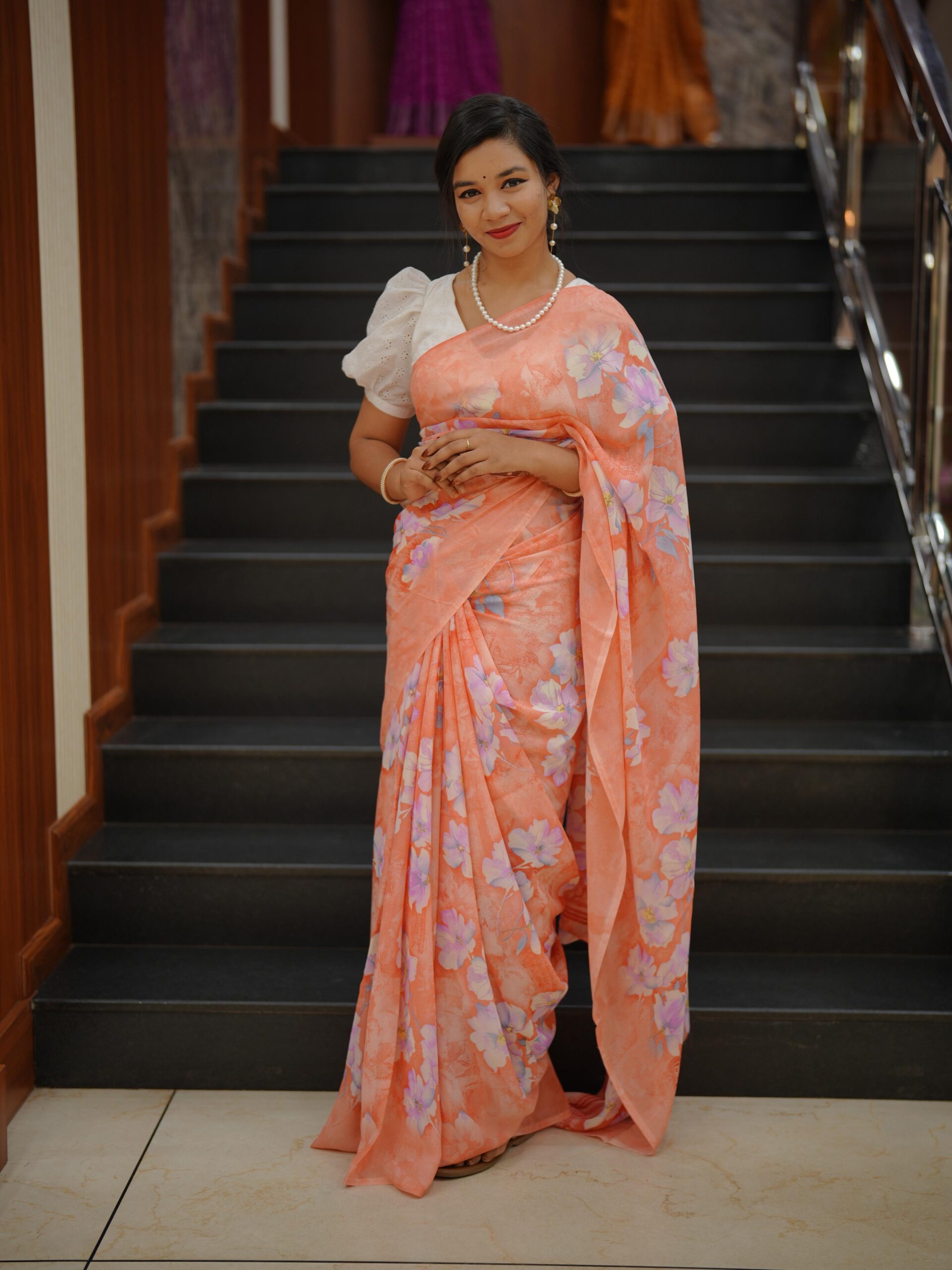 80's Saree M1714 - Image 2