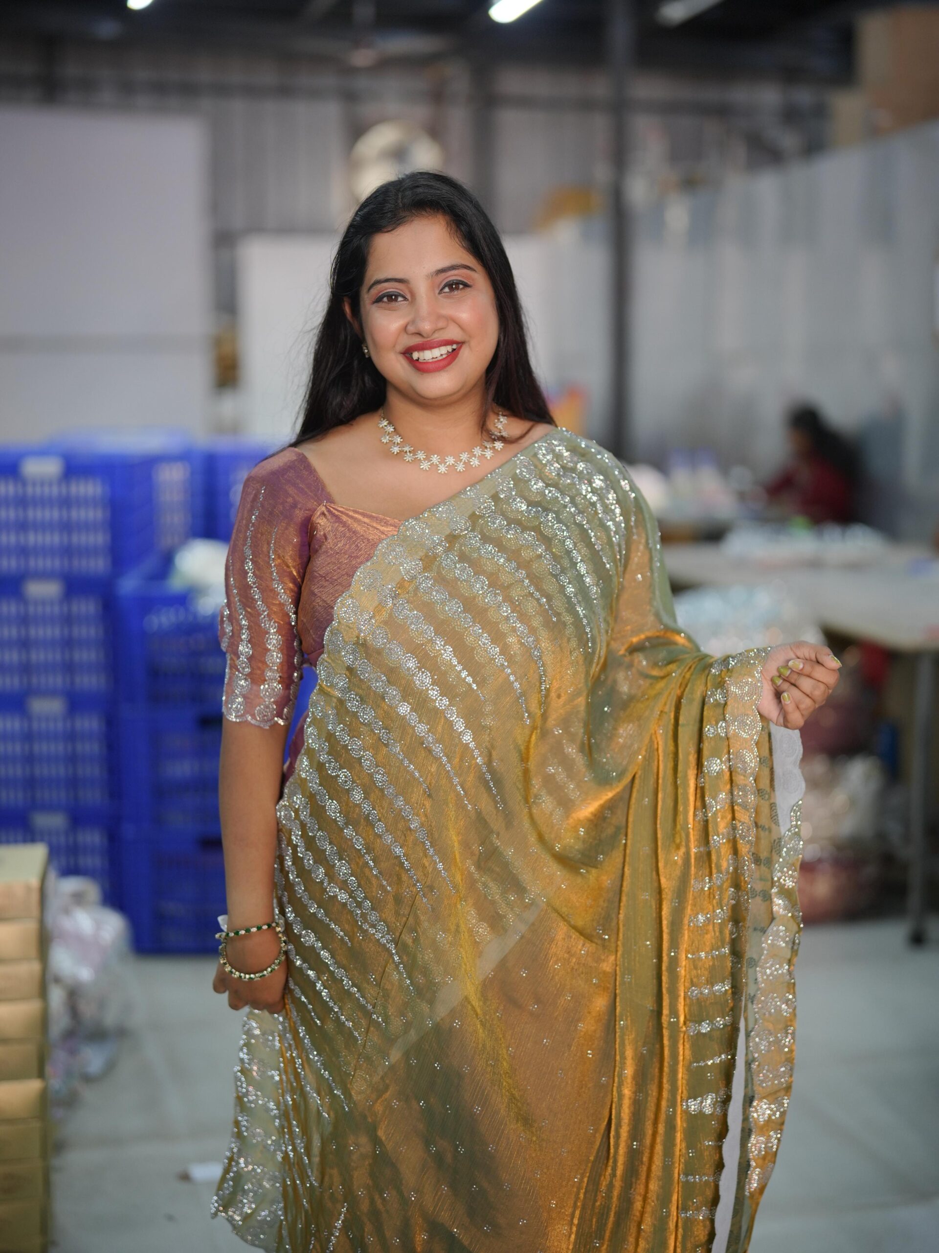 Fancy Saree M1718 - Image 2