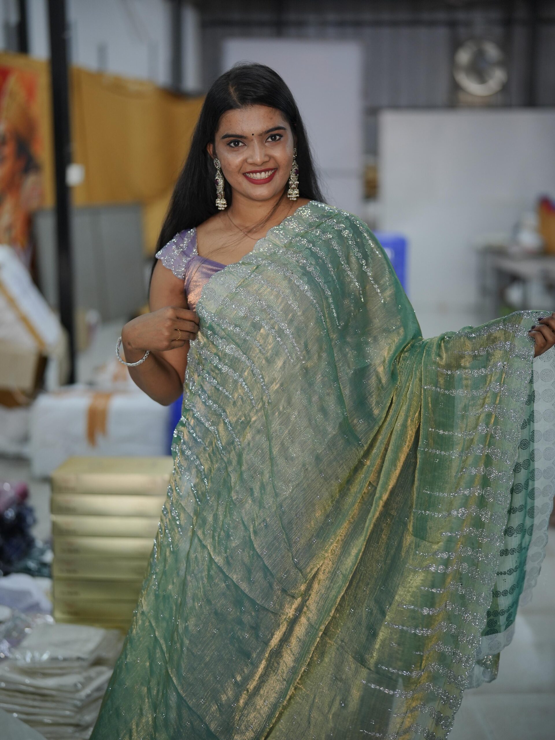 Fancy Saree M1718 - Image 5
