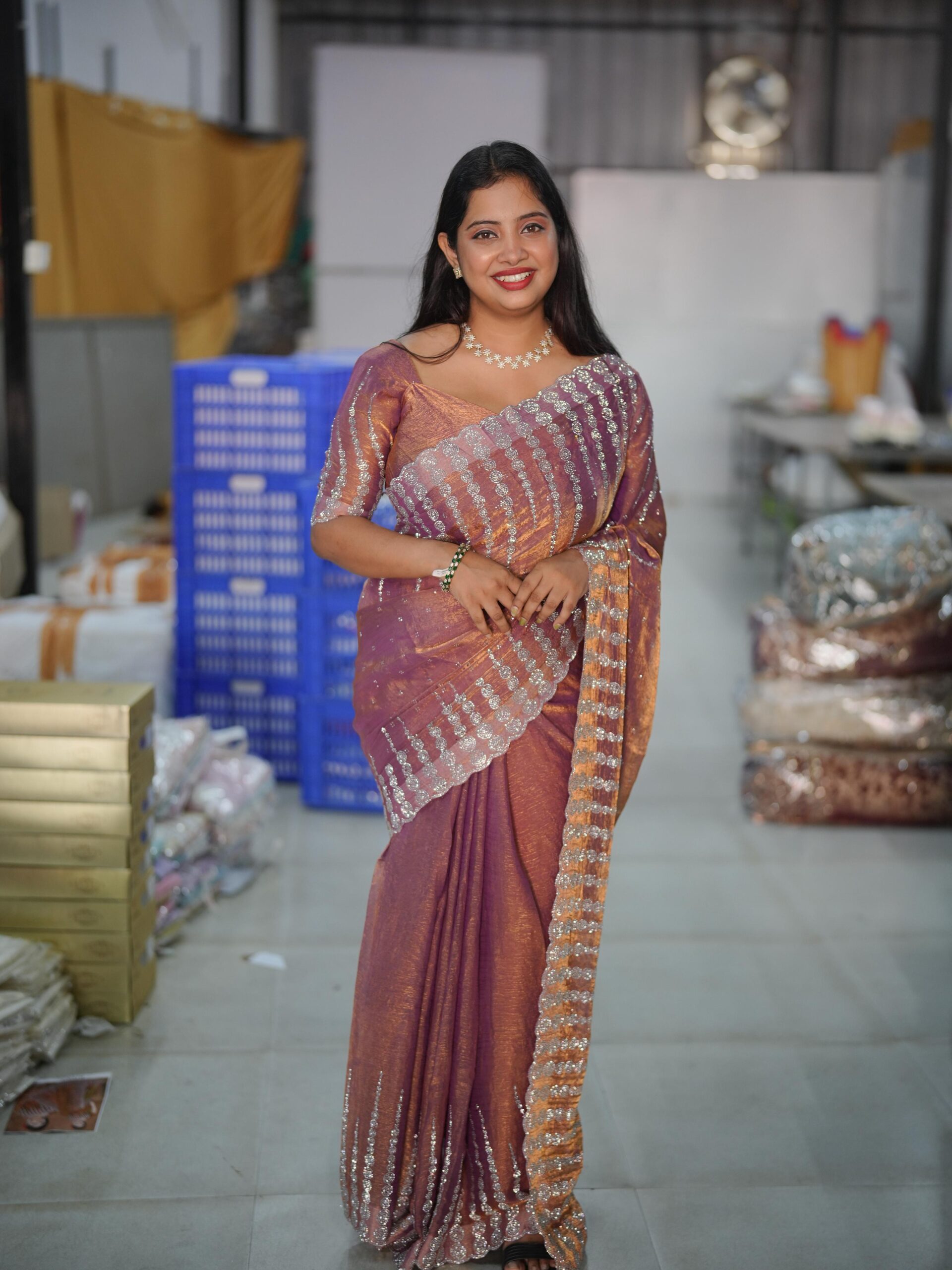 Fancy Saree M1718 - Image 4
