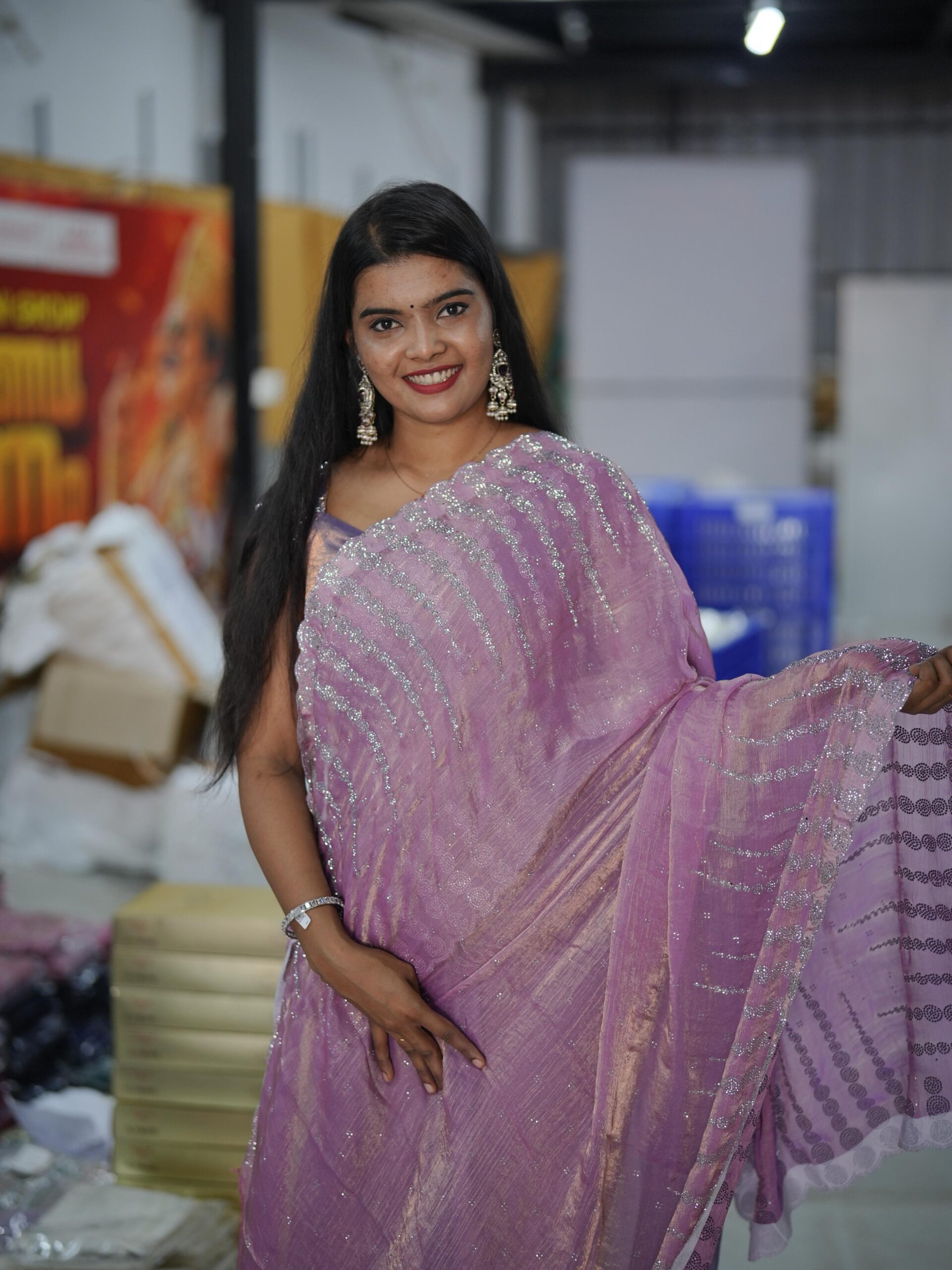 Fancy Saree M1718 - Image 3
