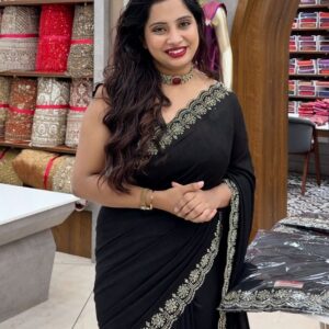 Black Saree M1727