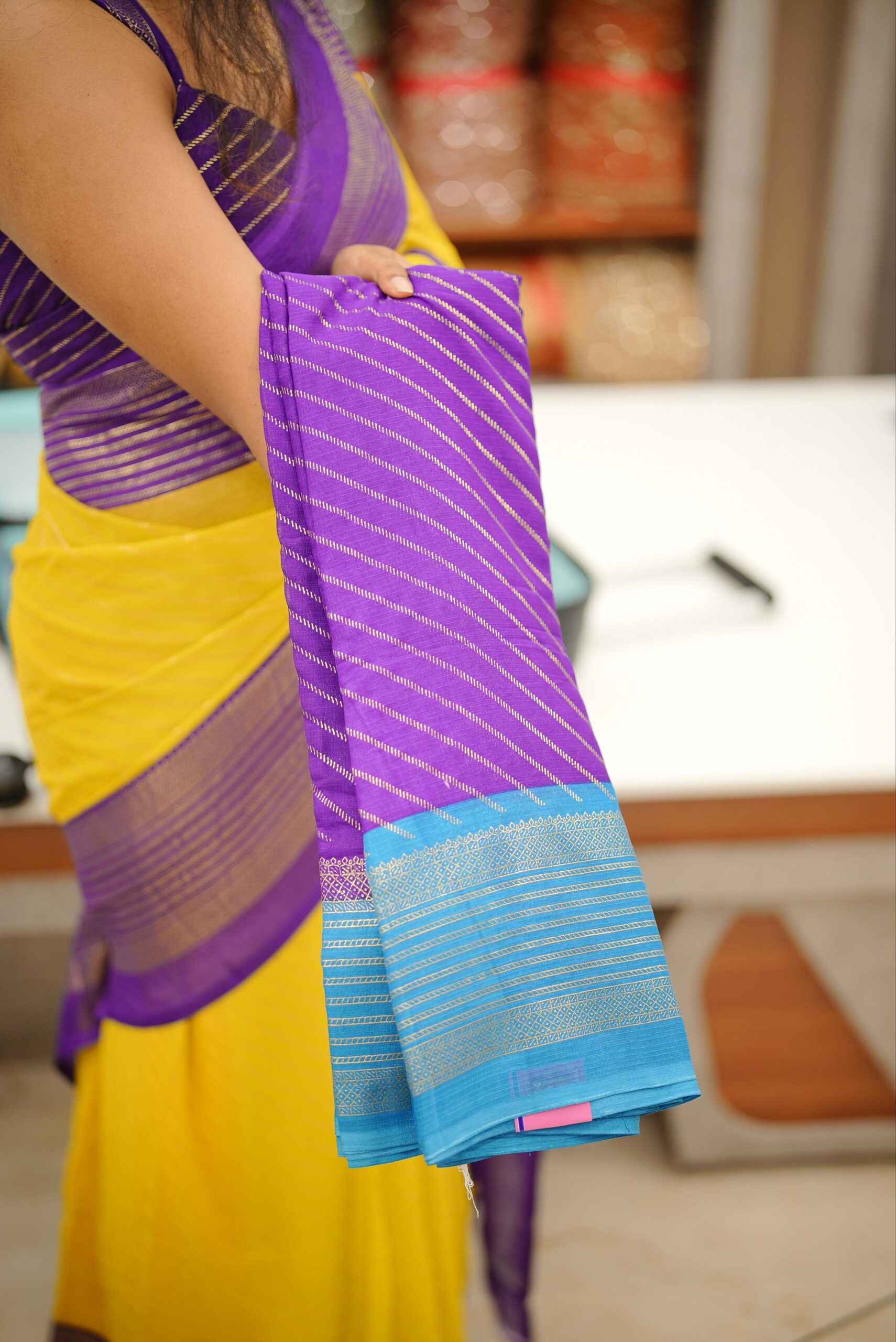 Georgette saree M1733 - Image 3