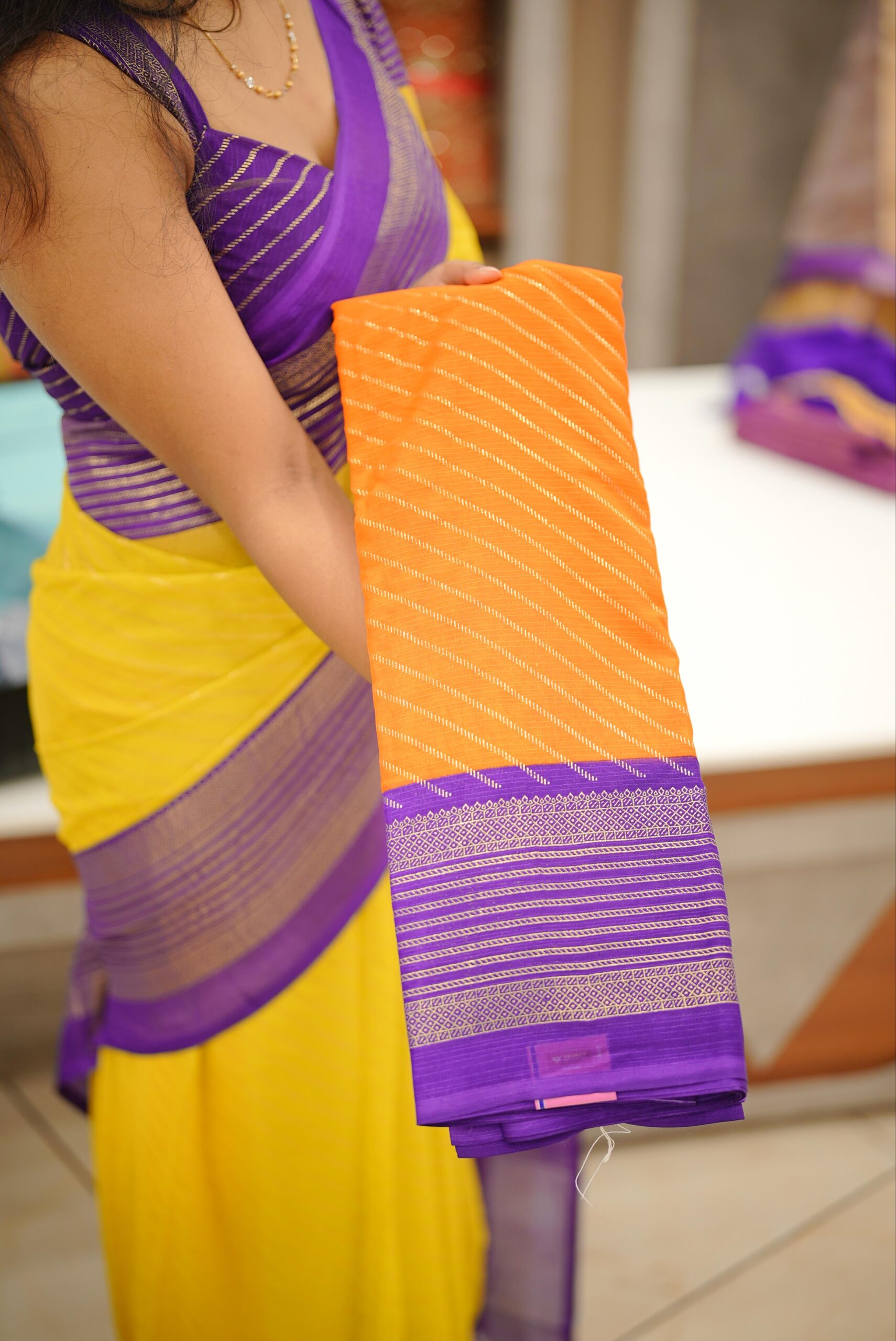 Georgette saree M1733 - Image 7